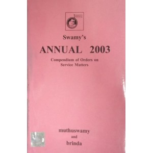 Swamy's Annual 2003 - Orders on Service Matters (C-103)